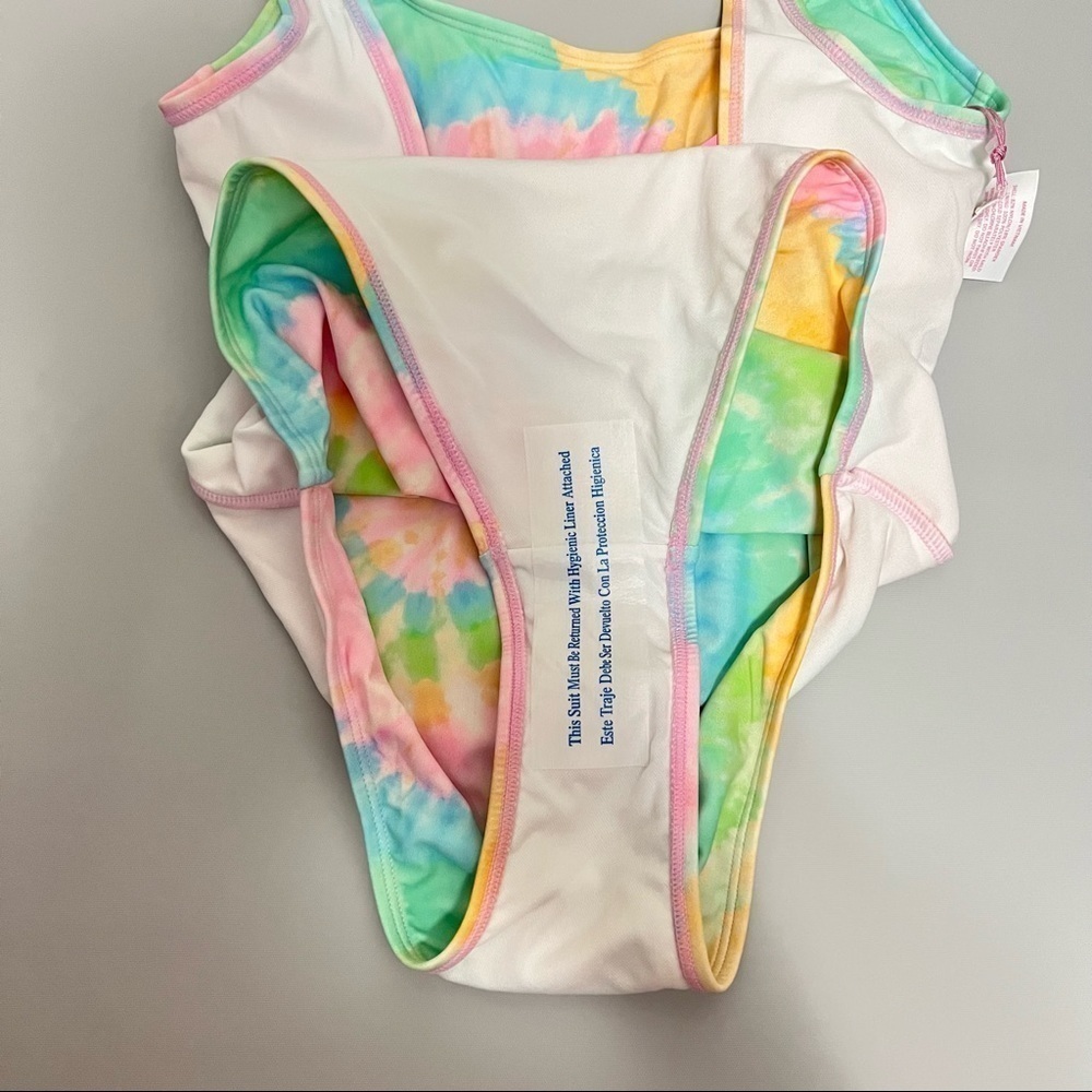 STONEY Clover Lane X Target Tie Dye Cheeky High Leg One Piece Swim Suit XXS - Picture 11 of 12